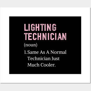 Funny lighting technician christmas women theatre lighting Posters and Art